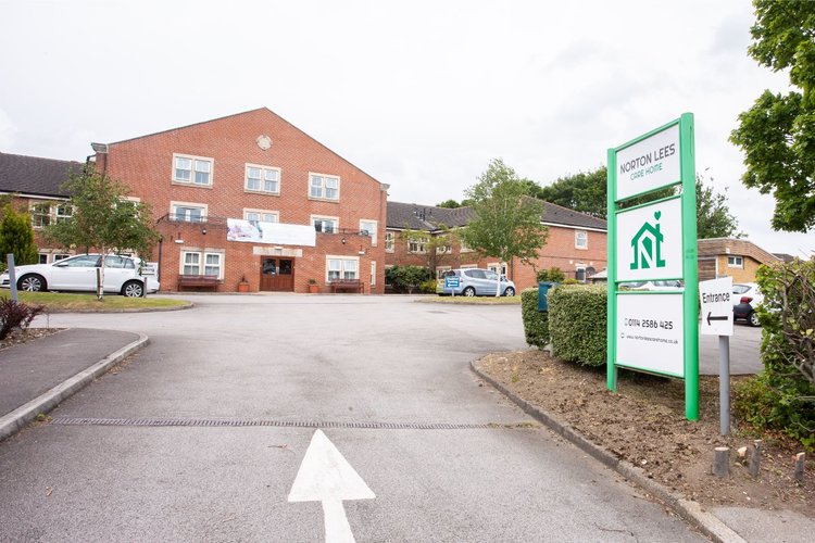 Norton Lees Care home - exterior sign